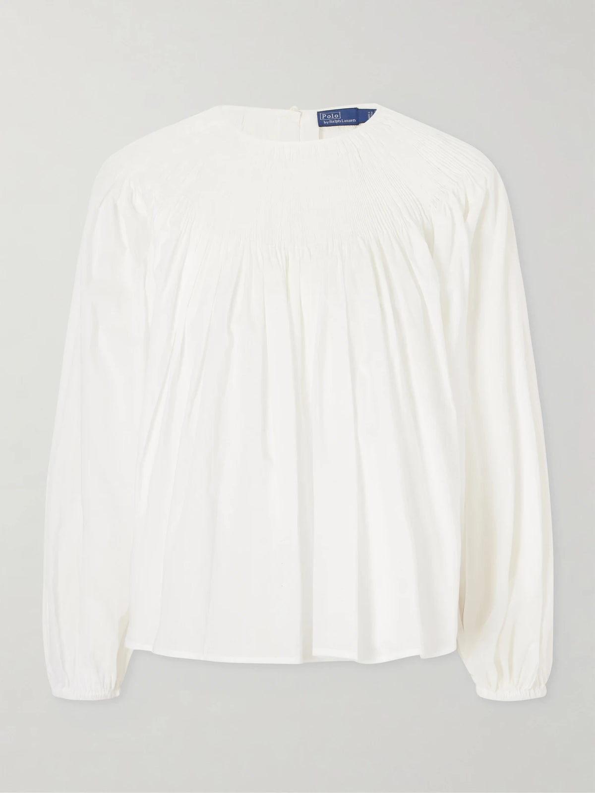 Ruched Cotton-poplin Blouse