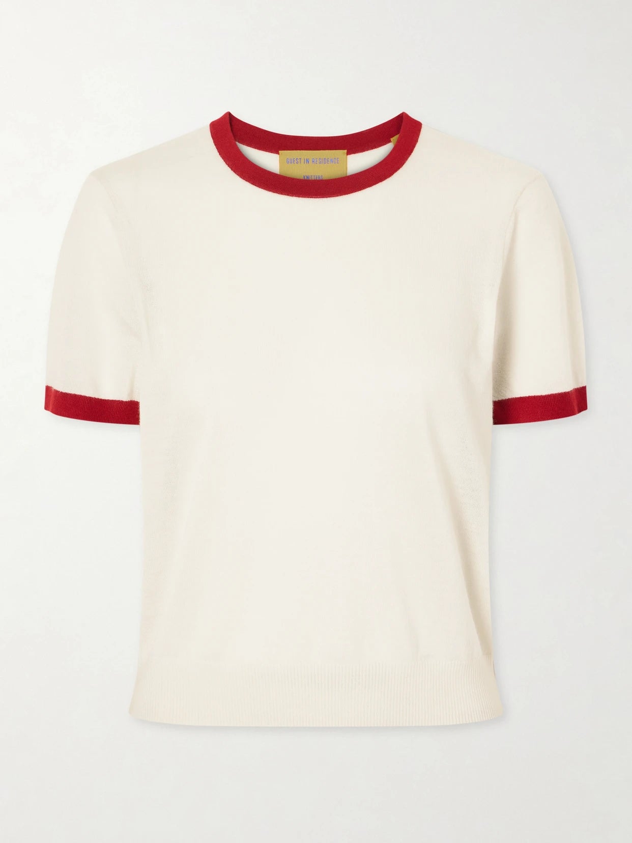 Airy Ringer Cashmere T-shirt