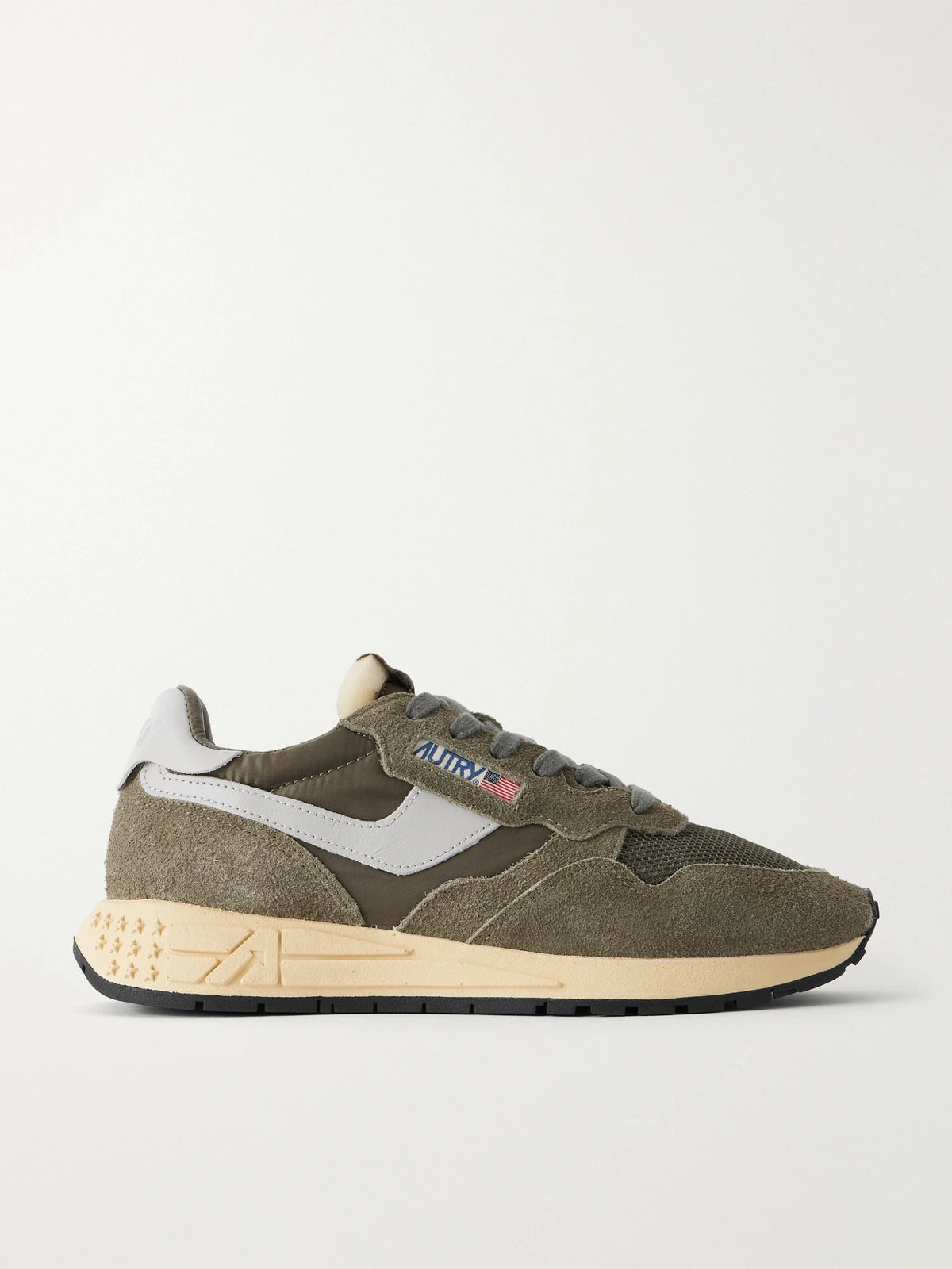 Autry Reelwind Low Leather And Suede-trimmed Mesh And Shell Sneakers