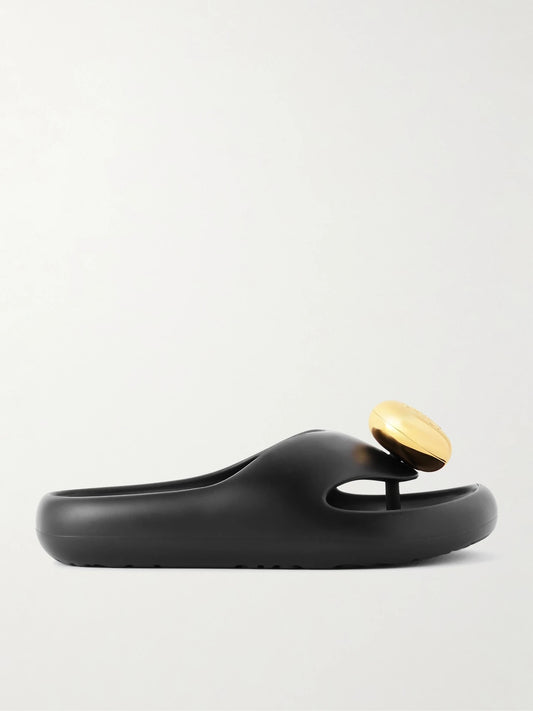 LOEWE + Paula's Ibiza Bubble Logo-detailed Rubber Slides