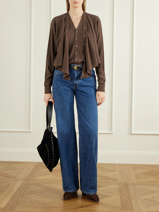 Image of Jeans. Product name - New Straight High-waist Straight-leg Jeans in Mid denim colour by brand - TWP