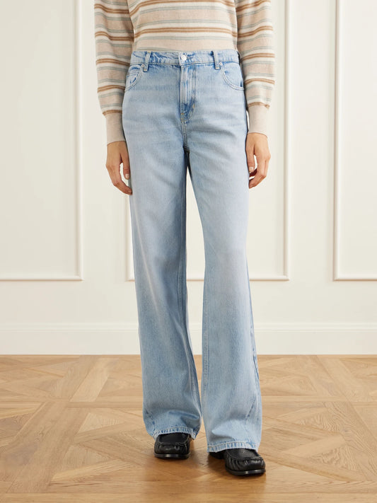 Guest In Residence Traveler Mid-rise Wide-leg Jeans