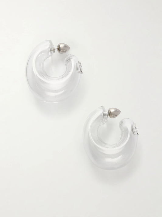 Alaïa Glass Hoop Earrings