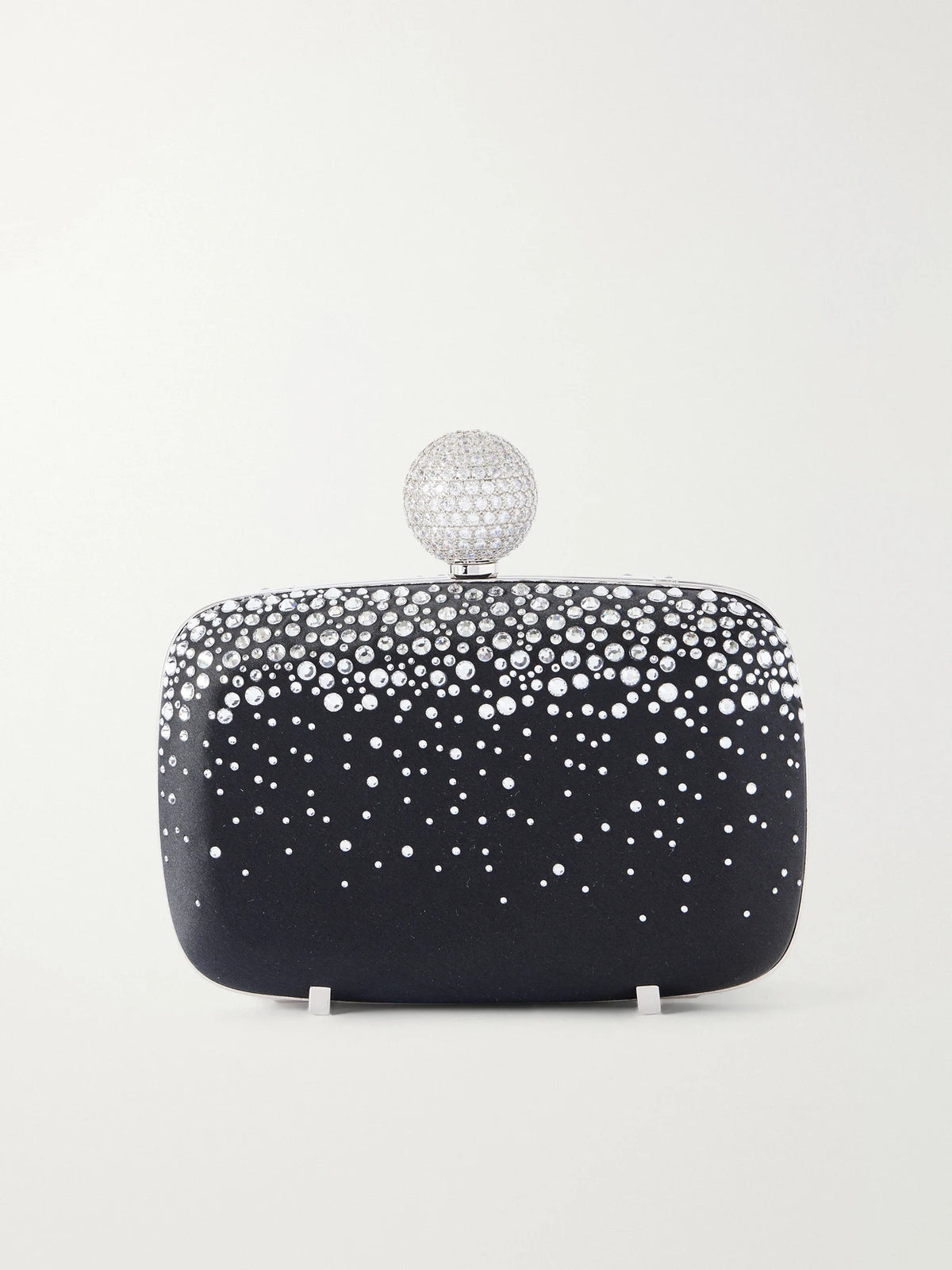 Roger Vivier Marlene Embellished Satin Clutch