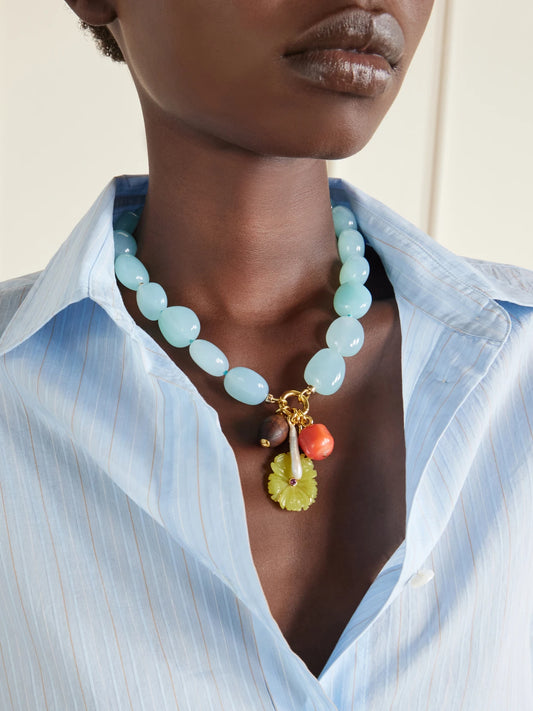 Cordoba Beaded Charm Necklace