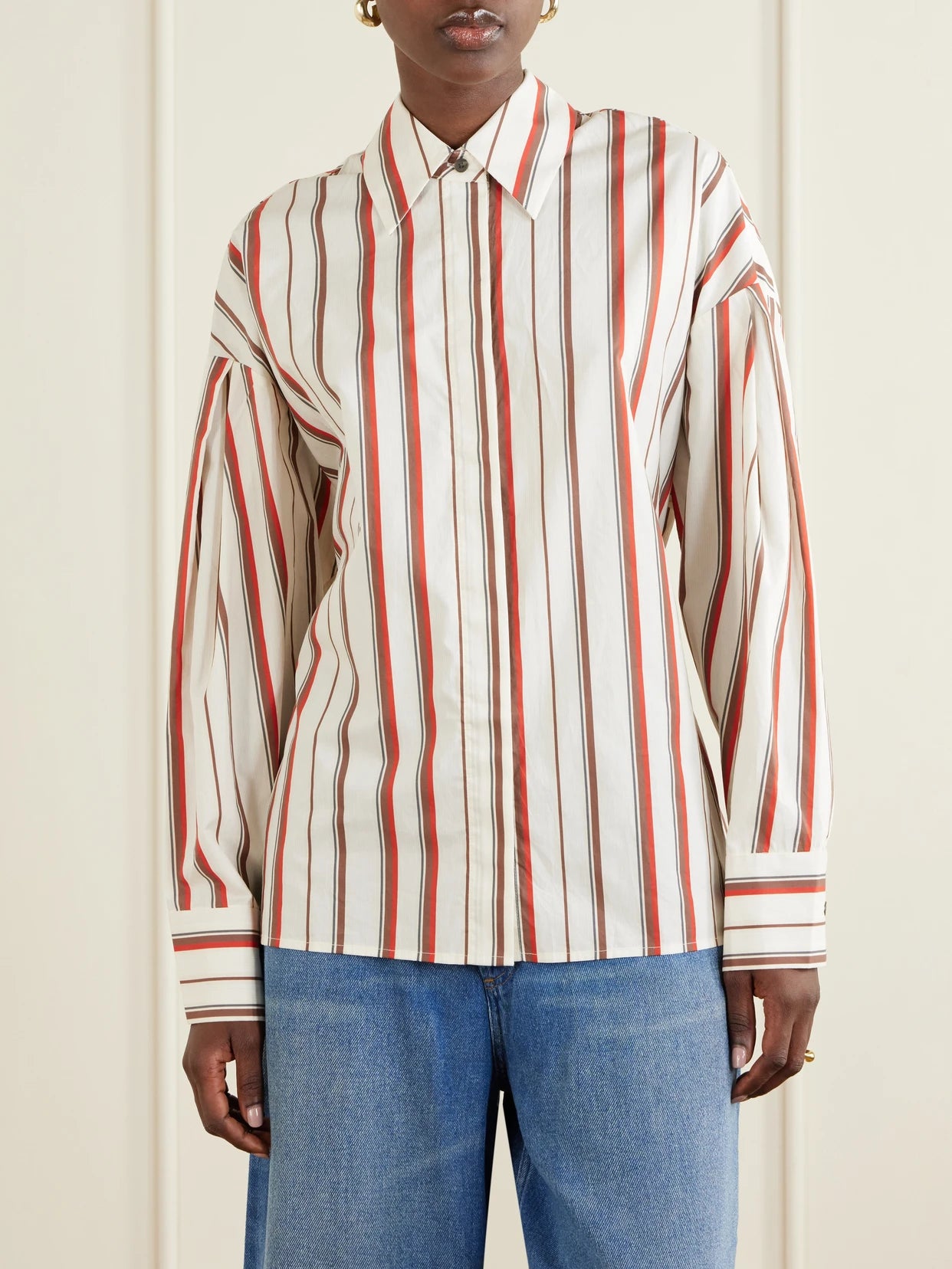 Alva Striped Cotton-poplin Shirt