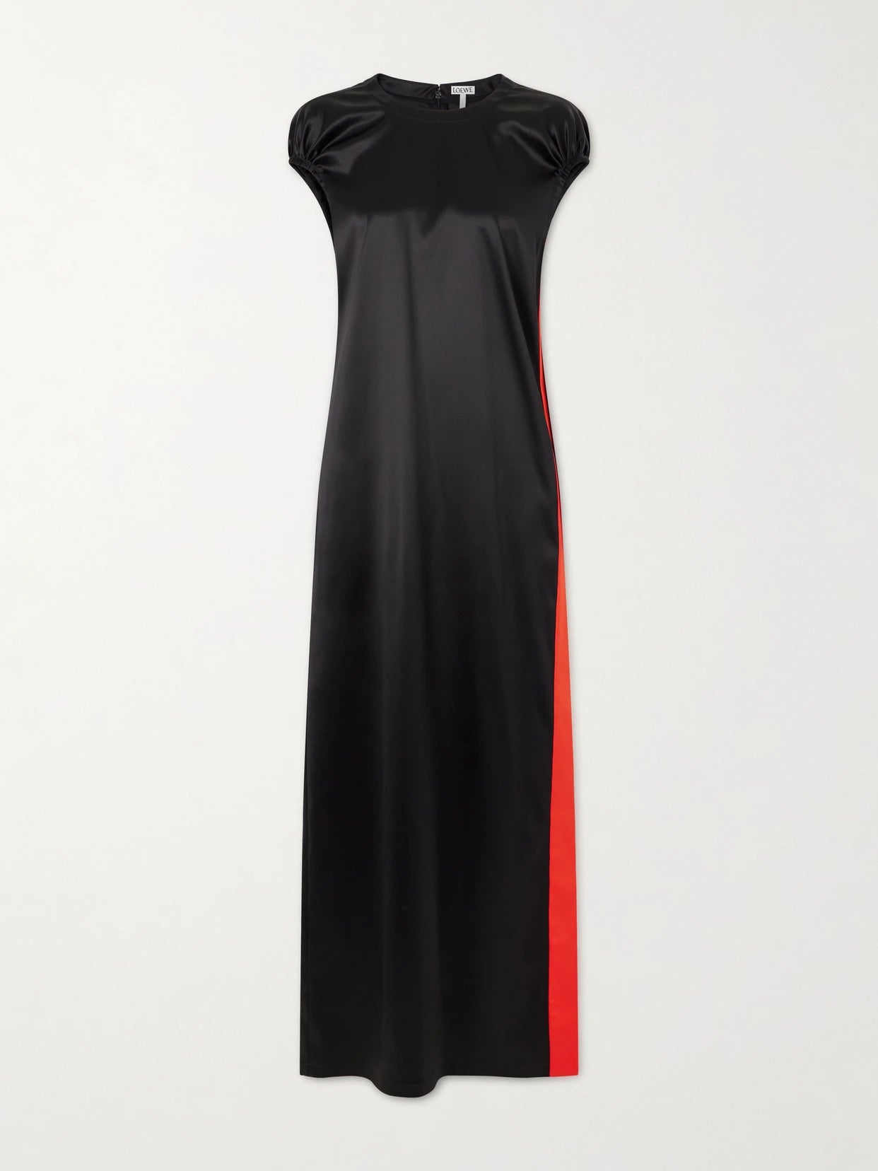 Satin Silk-blend Midi Dress