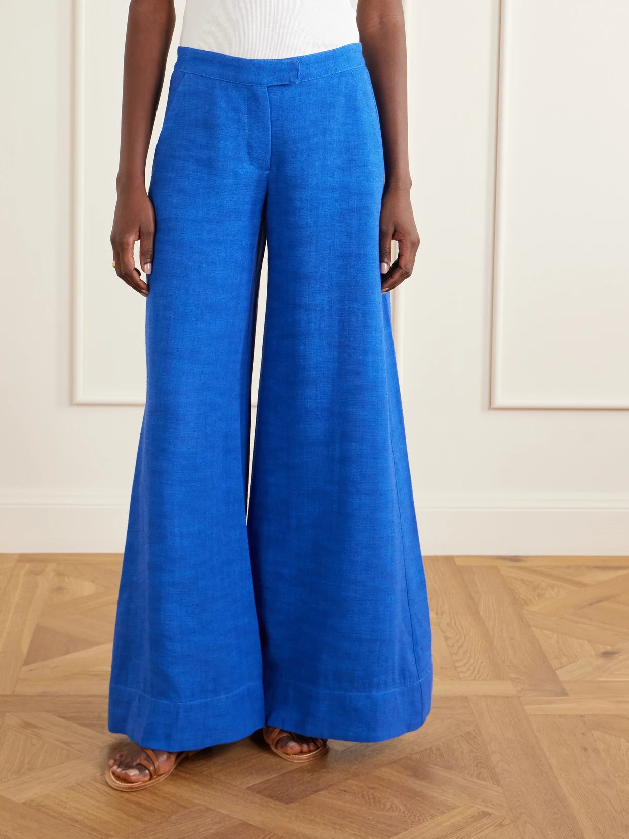 Canvas Wide-leg Pants