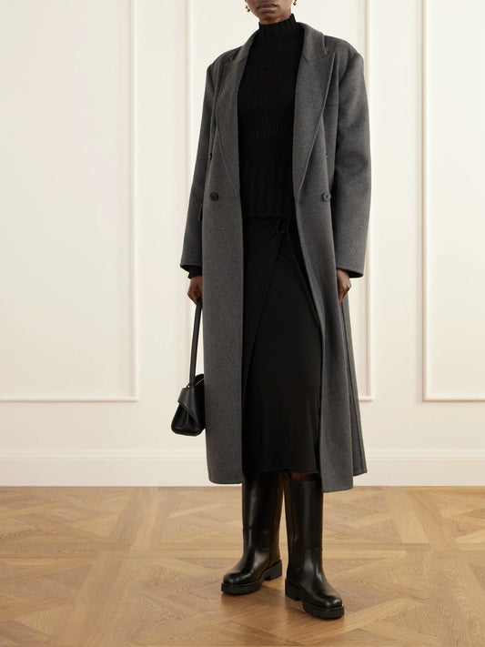 Image of Boots. Product name - Nyves Leather Knee Boots in Black colour by brand - Ferragamo