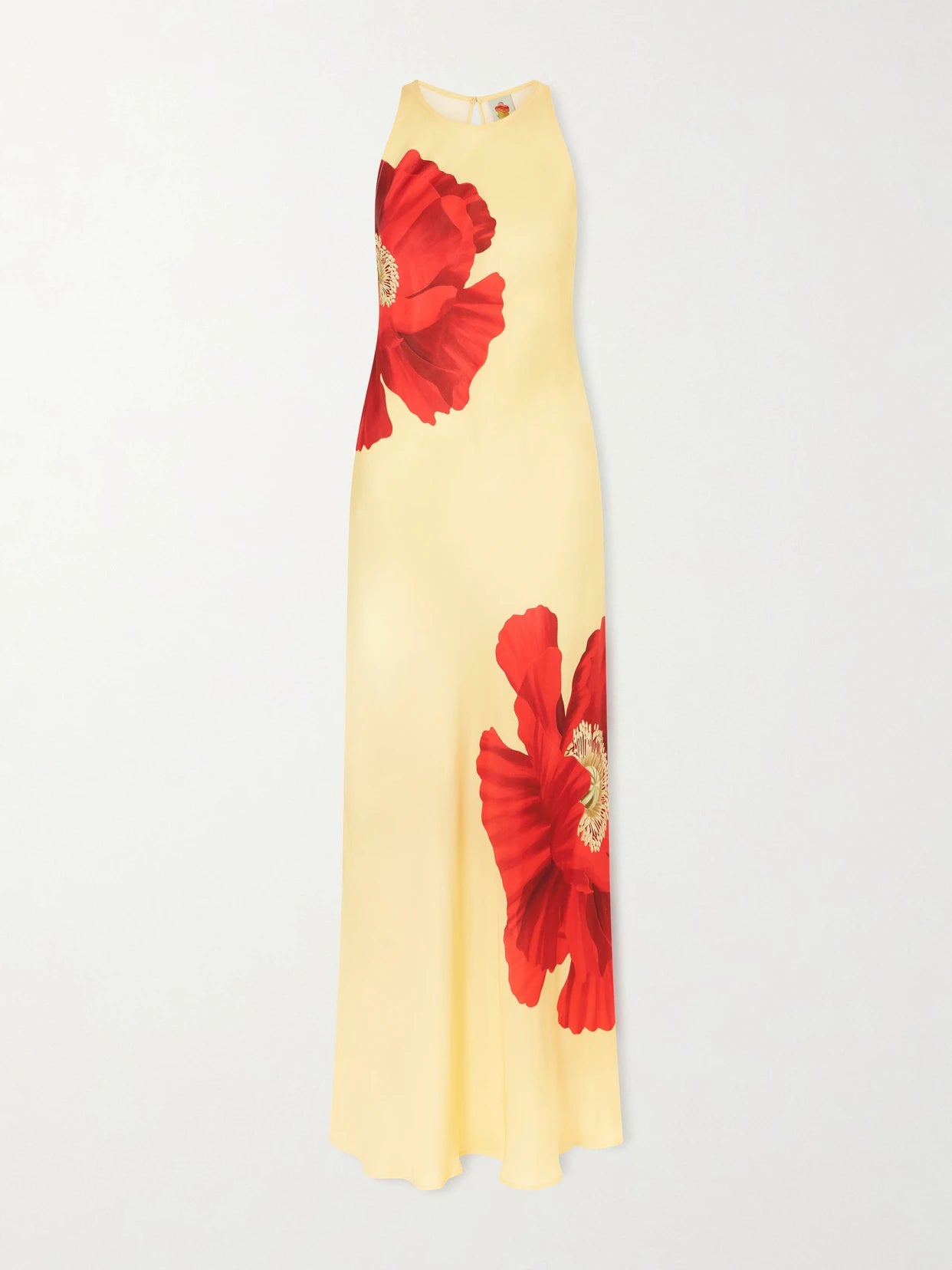 Floral-print Satin Maxi Dress