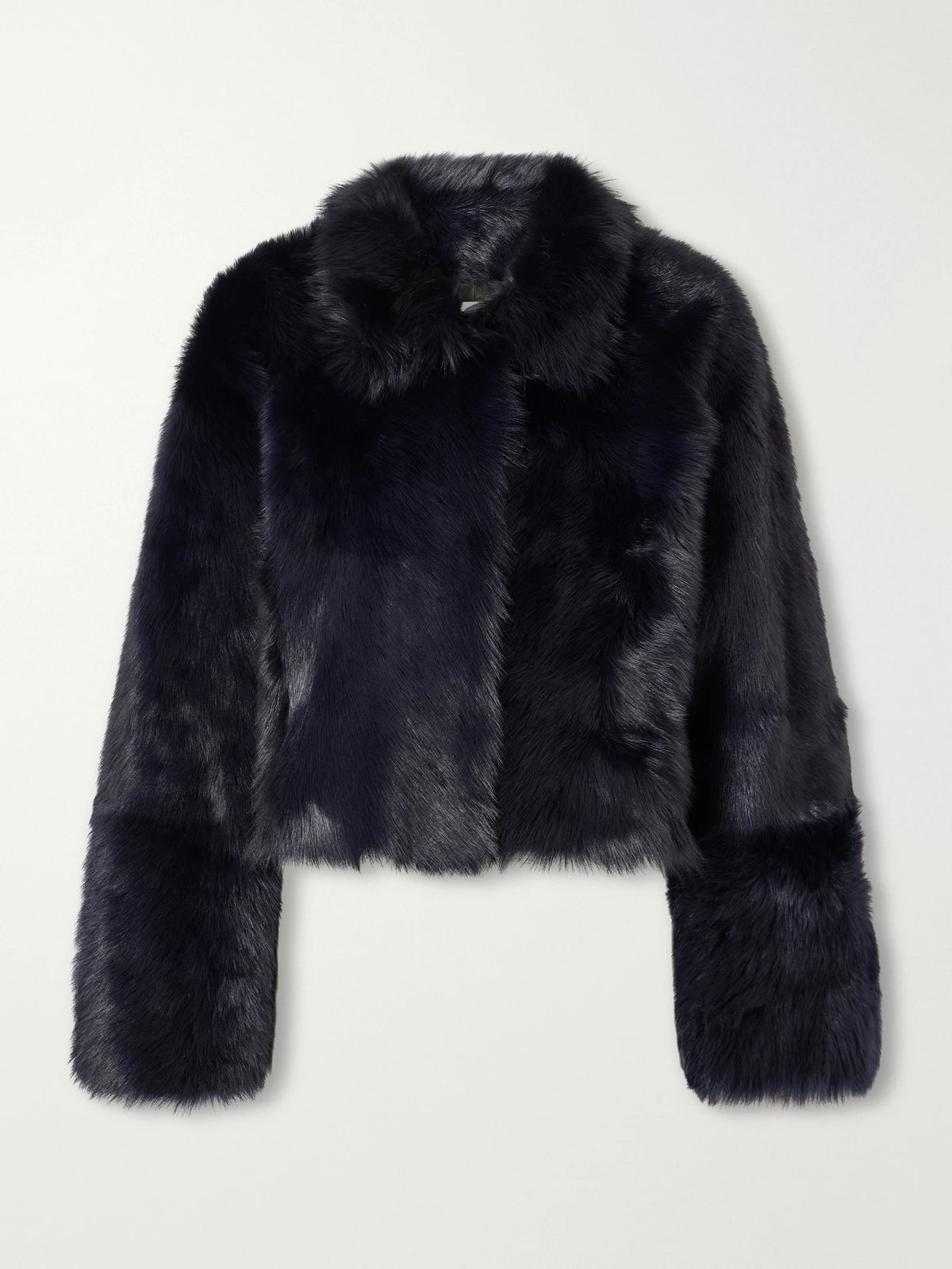 Nour Hammour Cameron Cropped Shearling Jacket