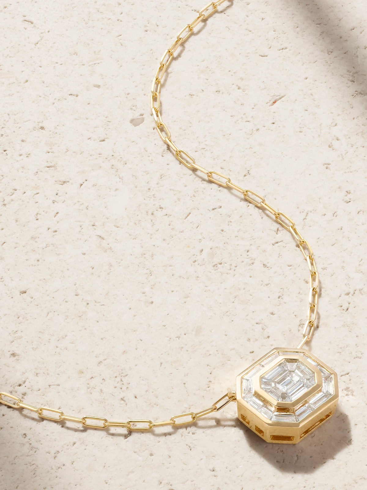 Illusion 18-karat Gold Diamond Necklace