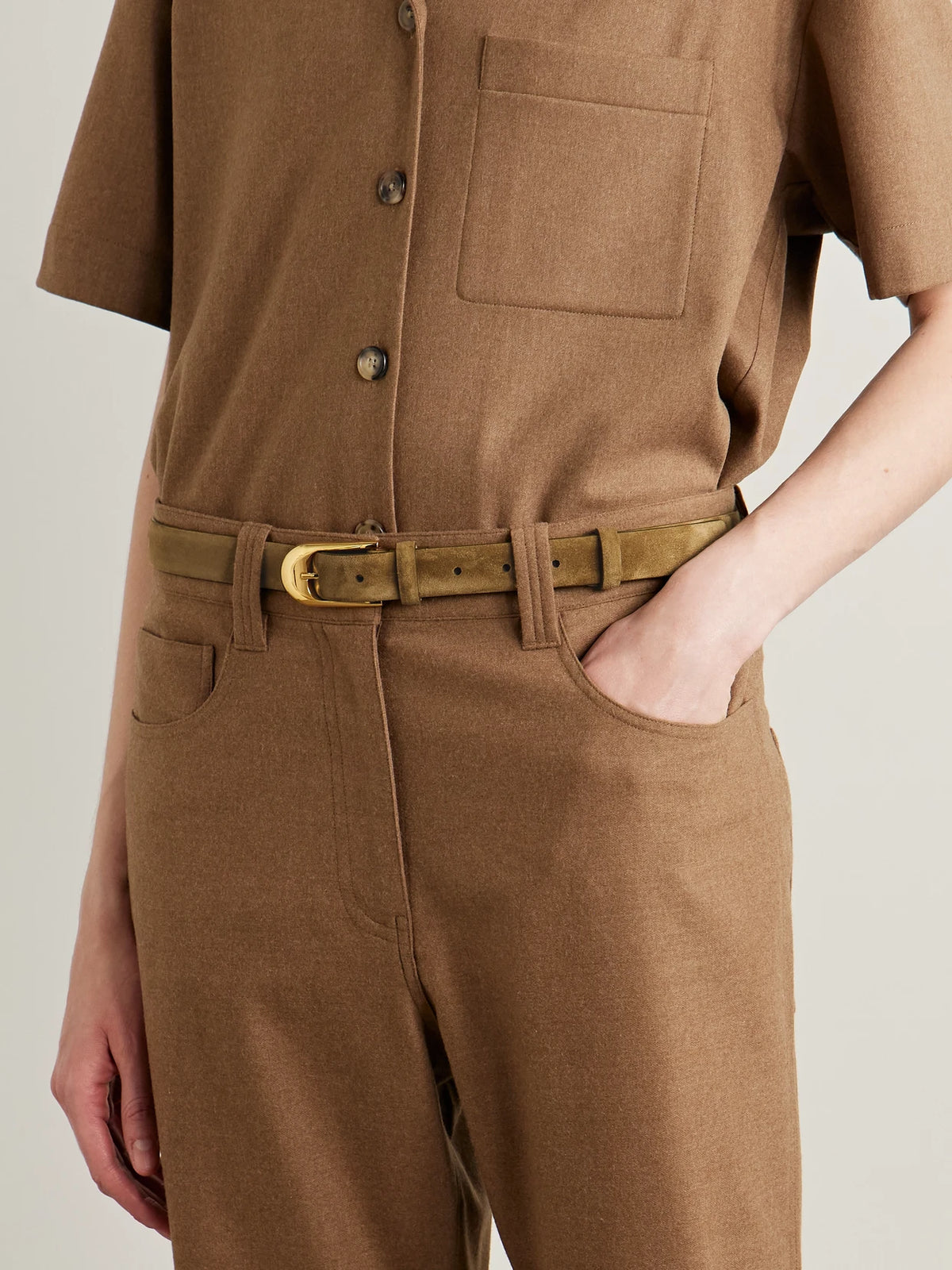 Dome Suede Belt