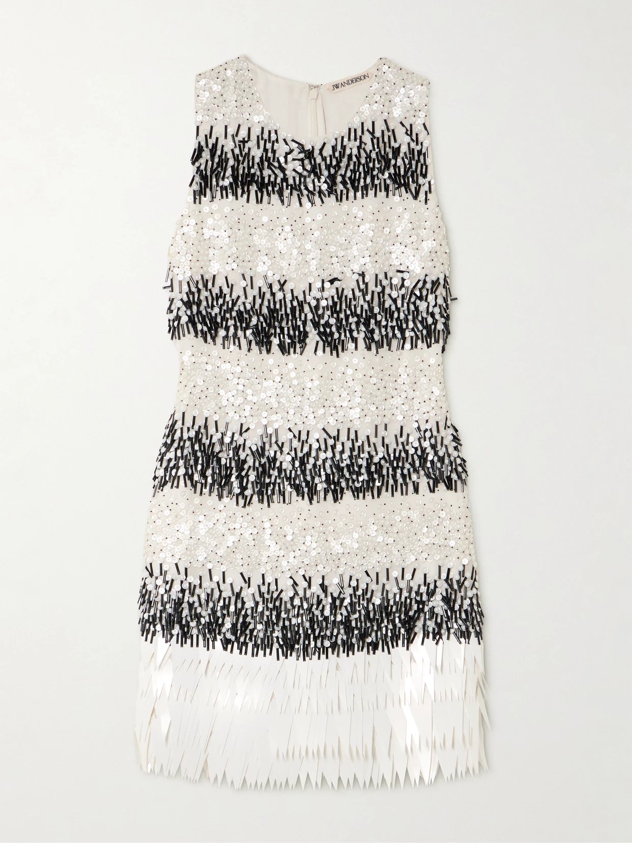 Embellished Chiffon Mini Dress