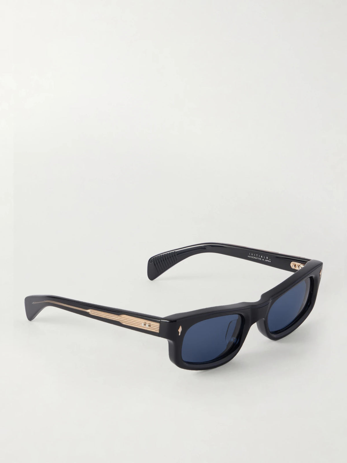 Initials Rectangular-frame Acetate Sunglasses