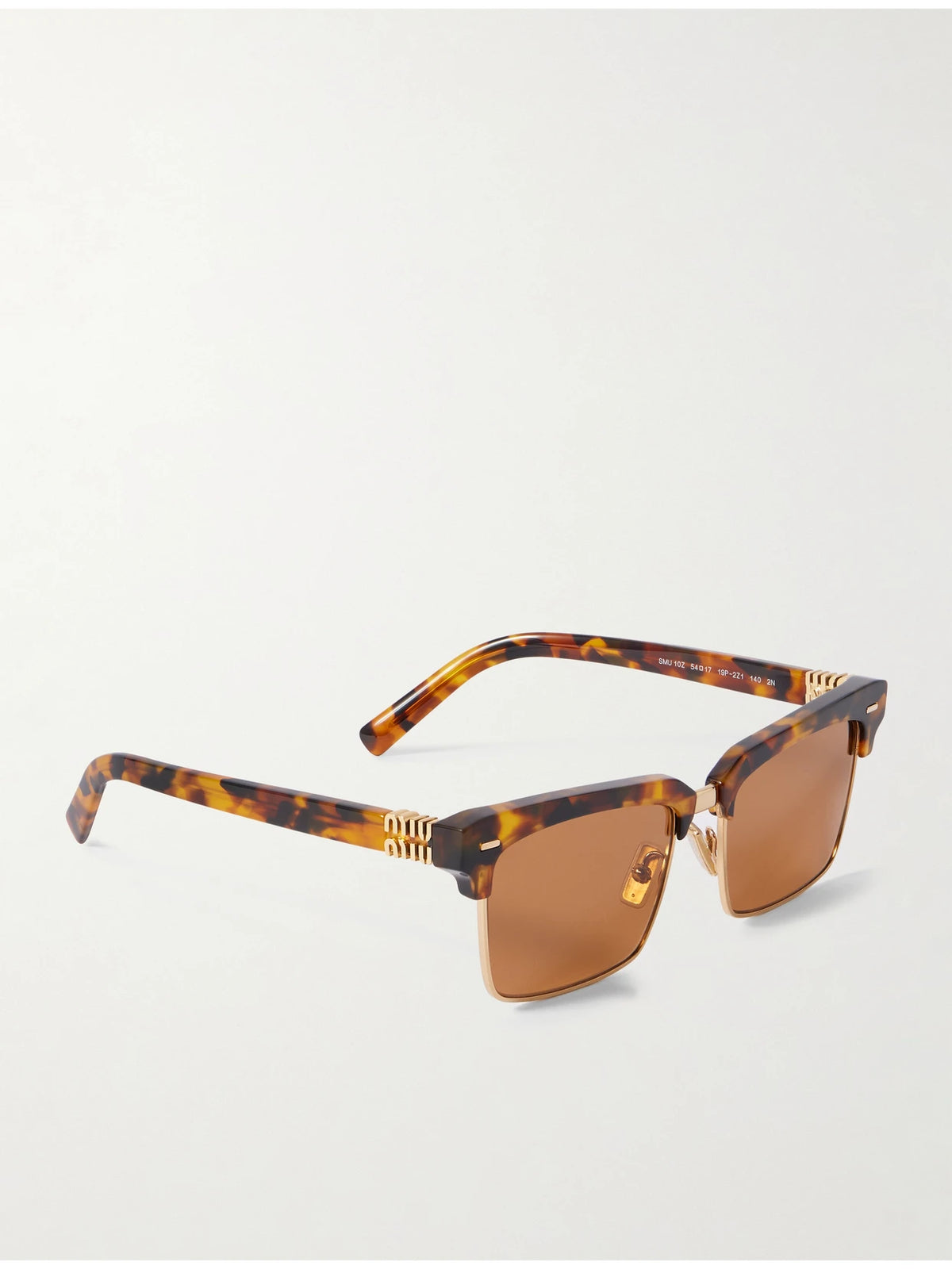 Square-frame Tortoiseshell Acetate And Gold-tone Sunglasses