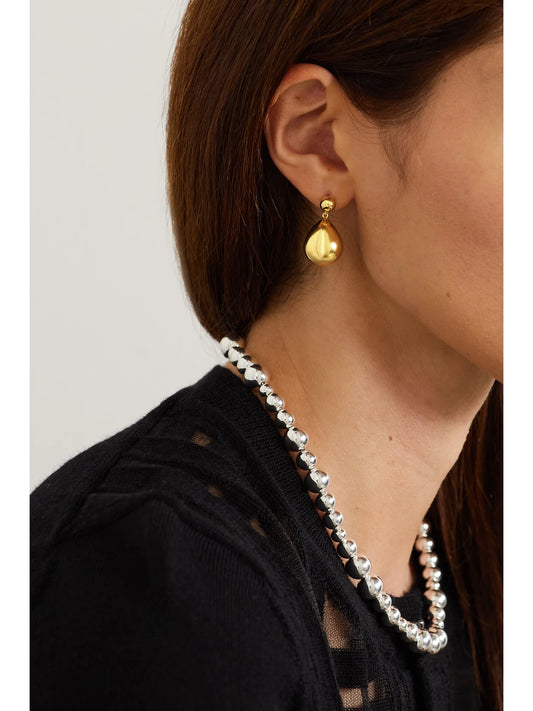 Image of Earrings. Product name - The Julie Gold-plated Earrings in Multi colour by brand - LIÉ STUDIO