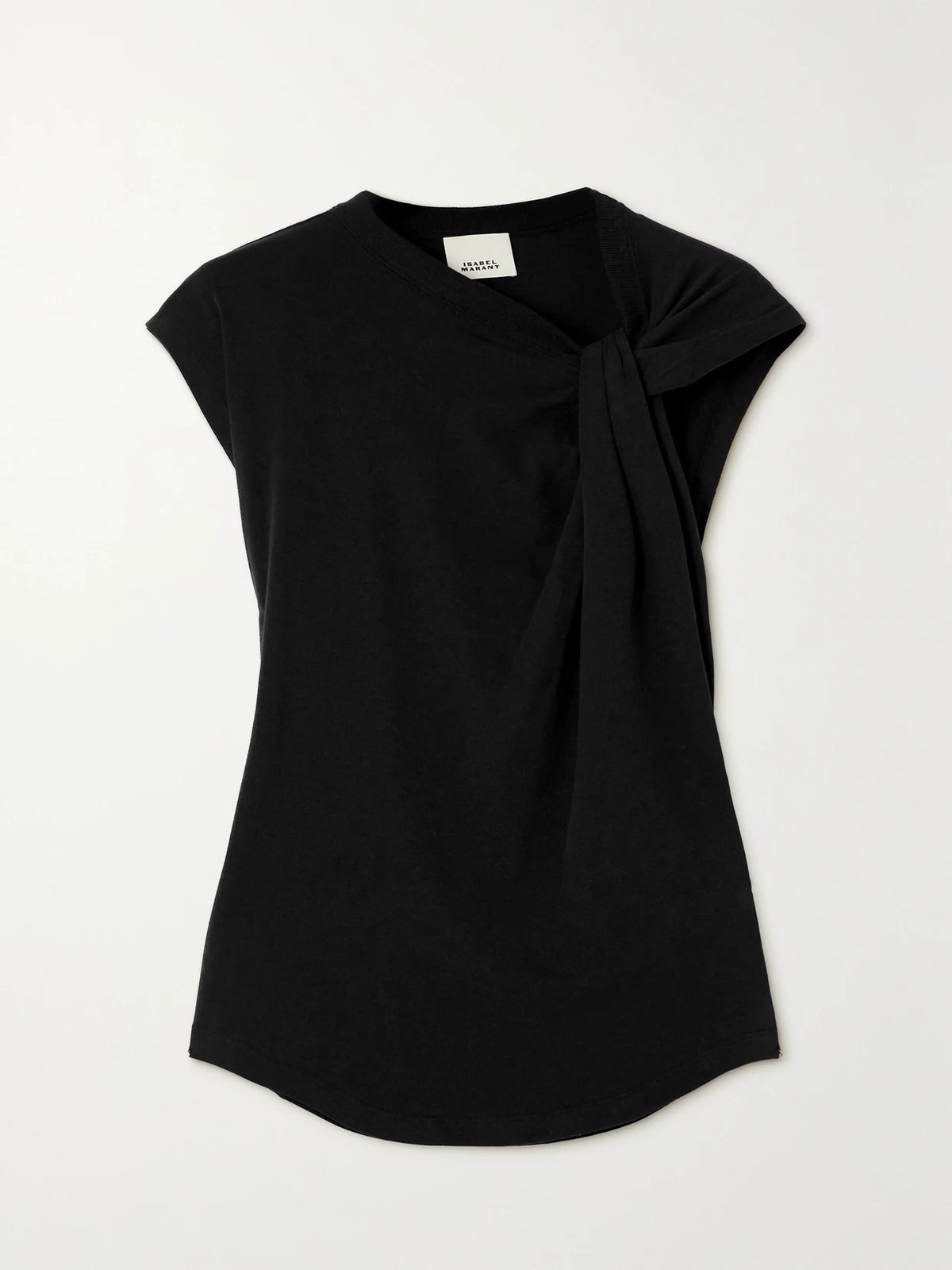 ISABEL MARANT Nayda Knotted Cotton-jersey Top