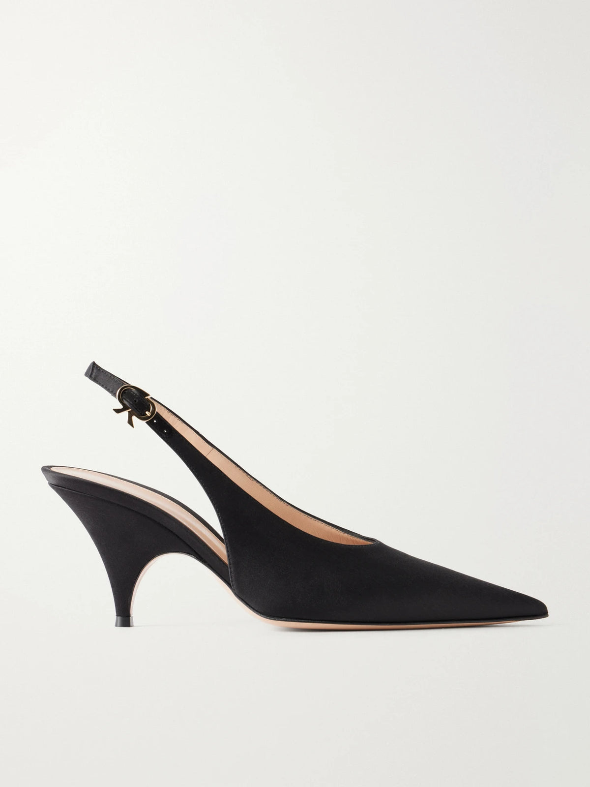 Sofia 70 Crepe-satin Slingback Pumps
