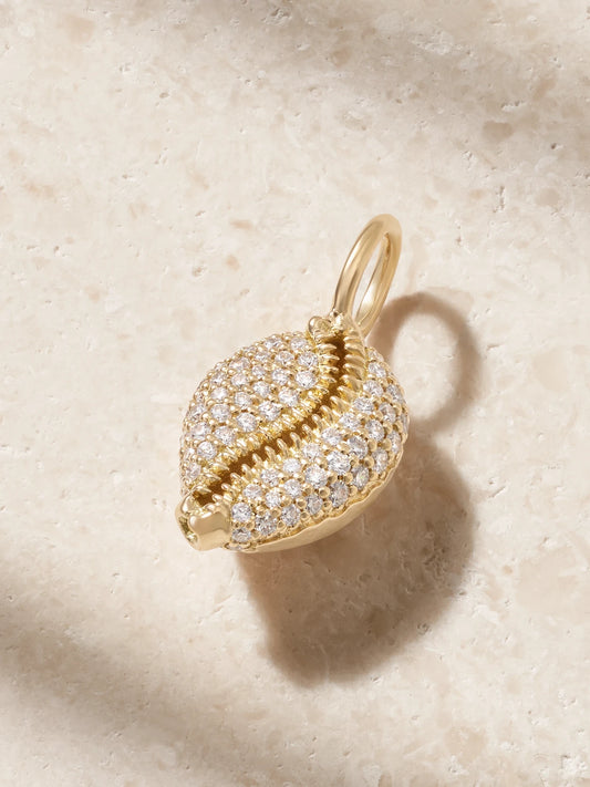 Anita Ko Puka 18-karat Gold Diamond Pendant