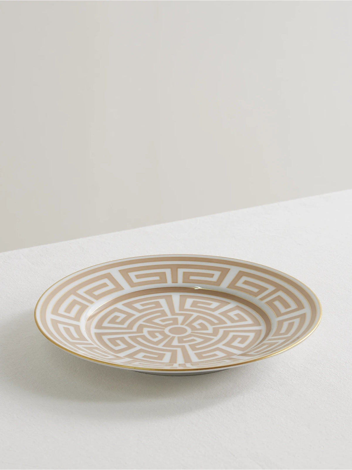 Labrinto Gold-plated Porcelain Dessert Plate