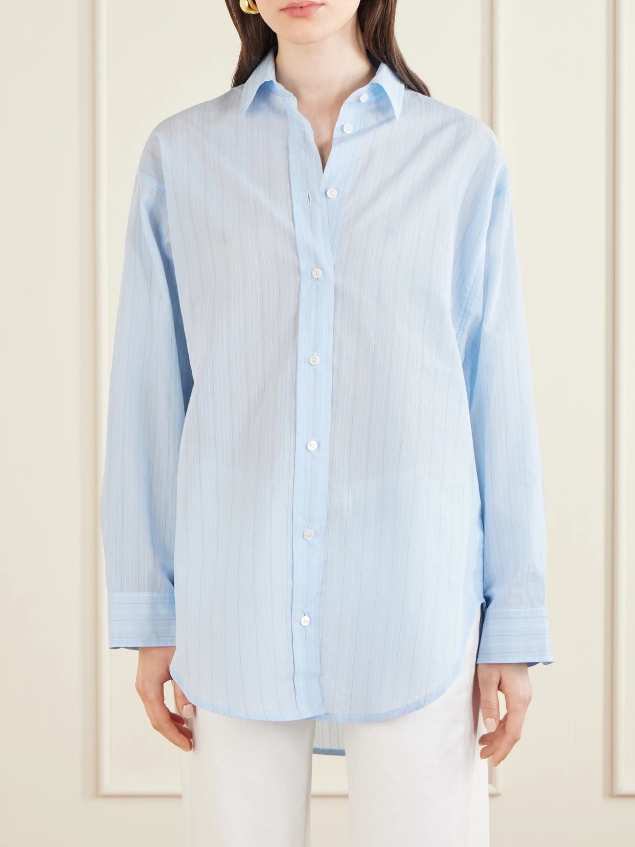Sona Striped Cotton-blend Shirt