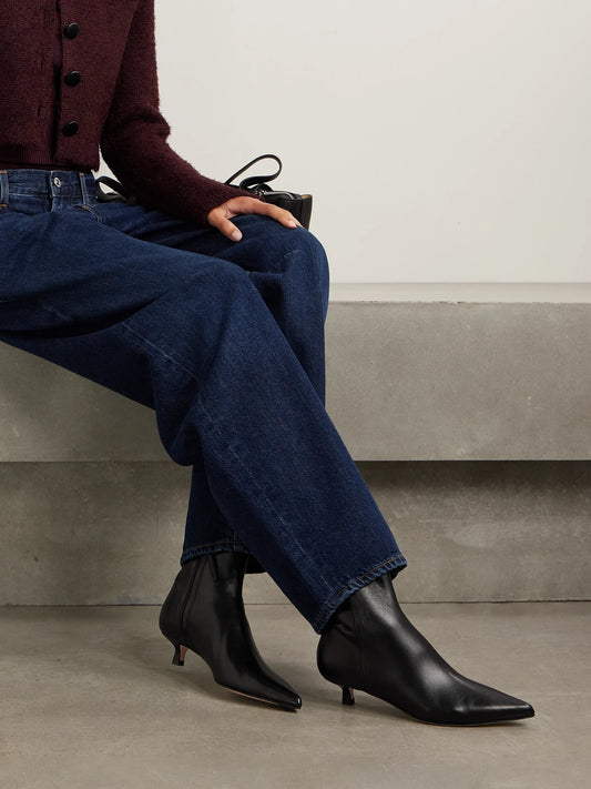 Aeyde Sofie Leather Ankle Boots