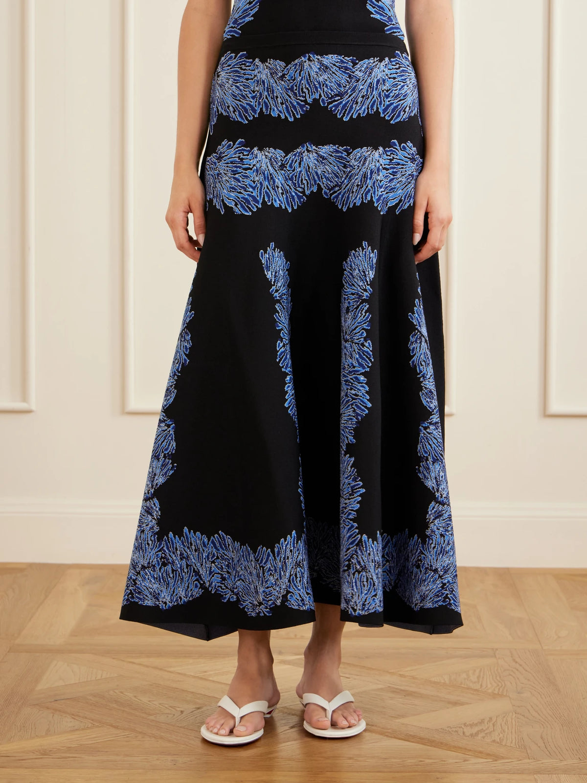Ulla Johnson Alessia Jacquard-knit Midi Skirt