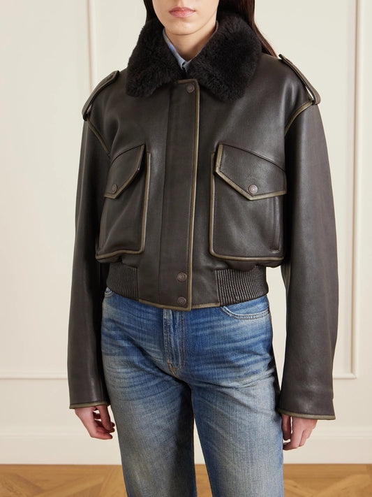 Shearling Bomber Jacket