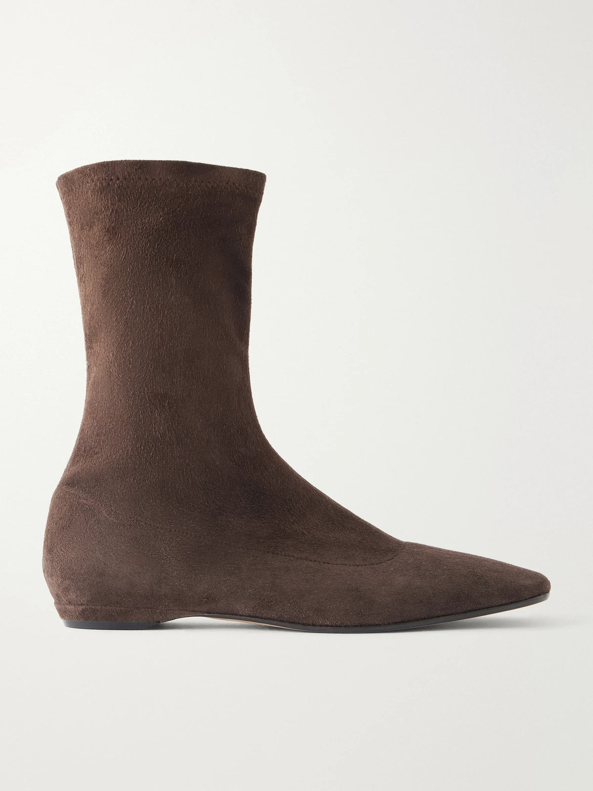 The Row Cindy Suede Ankle Boots