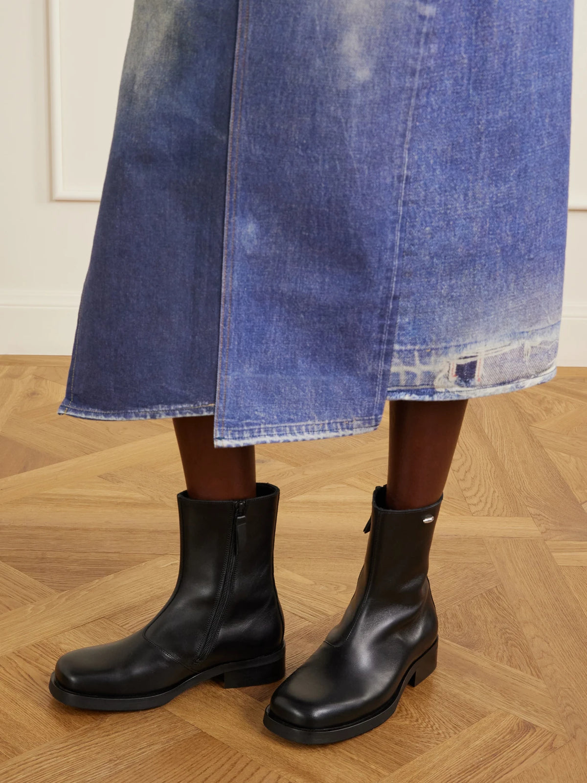 Camion Leather Ankle Boots