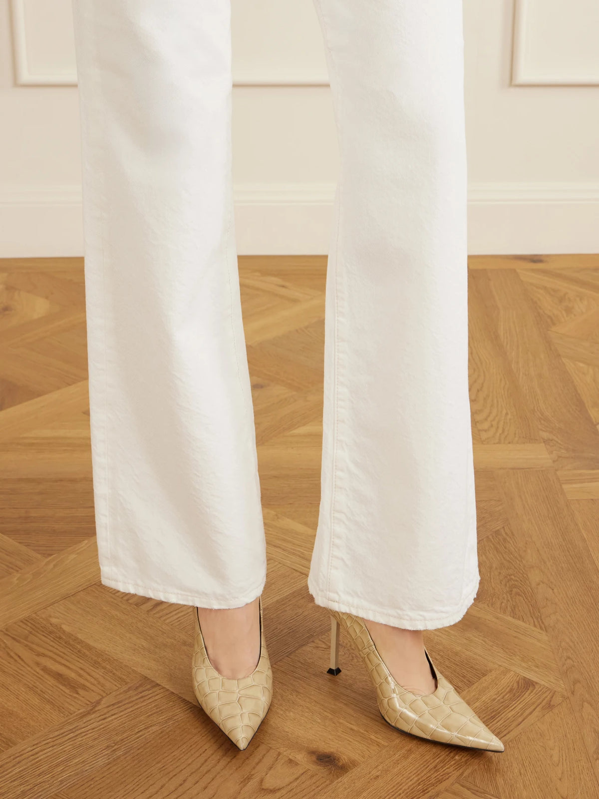 Helix 95 Croc-effect Leather Pumps