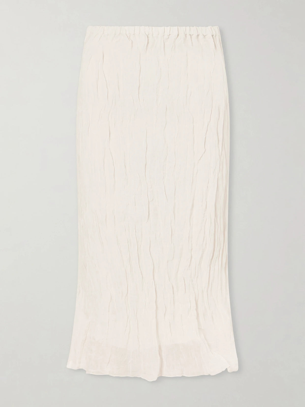 RÓHE Crinkled Metallic Cotton-blend Midi Skirt