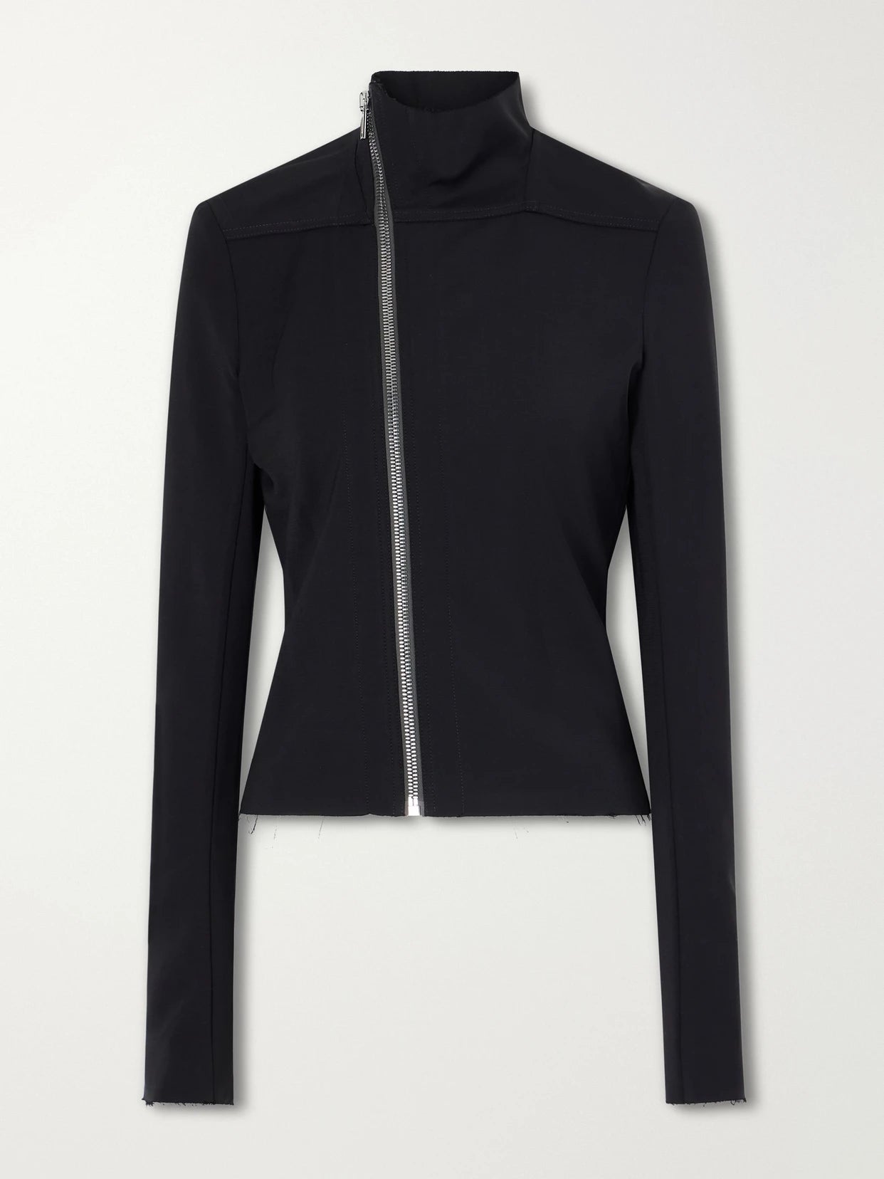 Gary Frayed Wool-blend Jersey Jacket