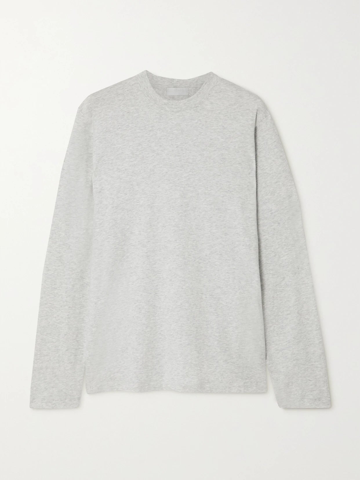 Boyfriend Stretch-modal And Cotton-blend Jersey T-shirt - Light Heather Grey