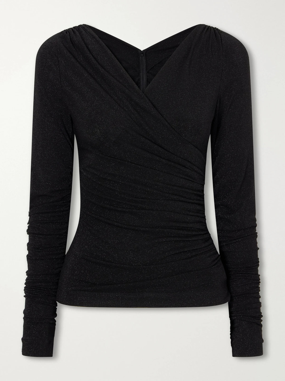 Dolce & Gabbana Ruched Stretch-knit Blouse