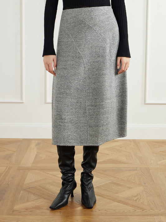 Proenza Schouler Gaelle Wool-blend Midi Skirt