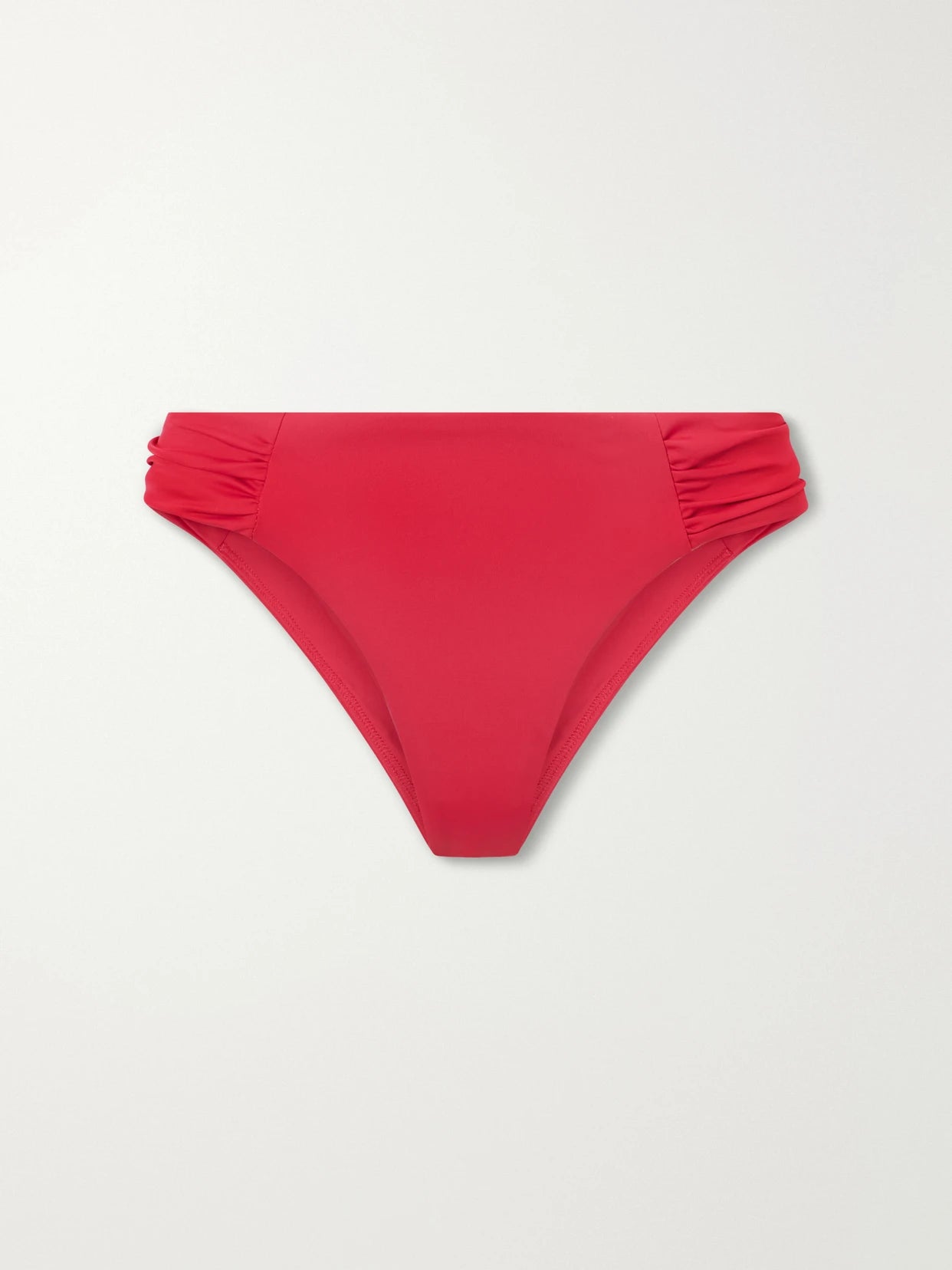 Image of Swimwear. Product name - Cannes Ruched Bikini Briefs in Pink colour by brand - Away That Day