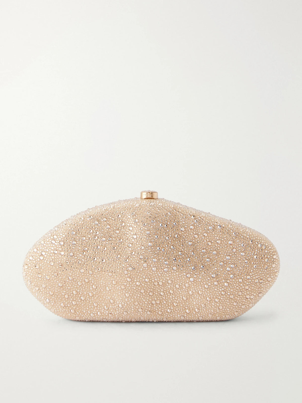 Cult Gaia Caldera Crystal-embellished Suede Clutch