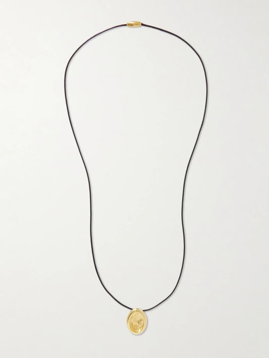Aesop Gold-plated And Cord Necklace