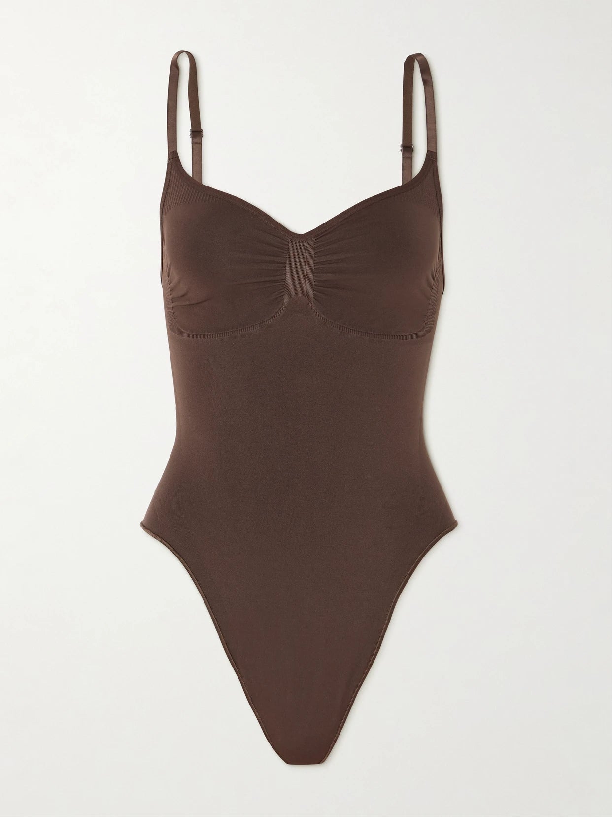 Seamless Sculpt Thong Bodysuit - Cocoa