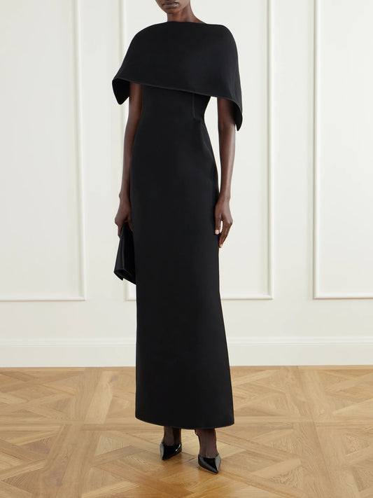 Image of Dresses. Product name - Prowess Crepe Gown in Black colour by brand - Maticevski