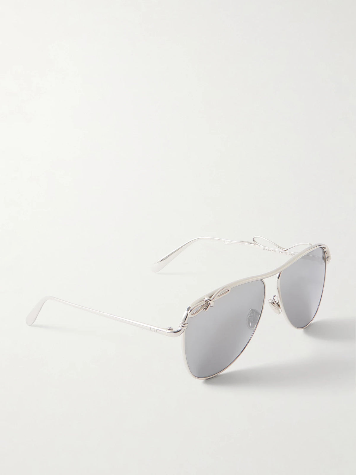 Eyewear Dior Bow A1u Silver-tone Aviator-style Sunglasses
