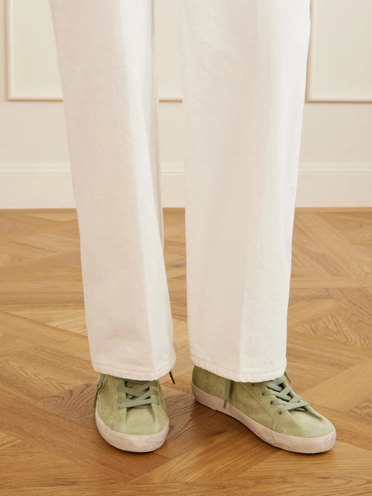 Super-star Leather-trimmed Suede Sneakers
