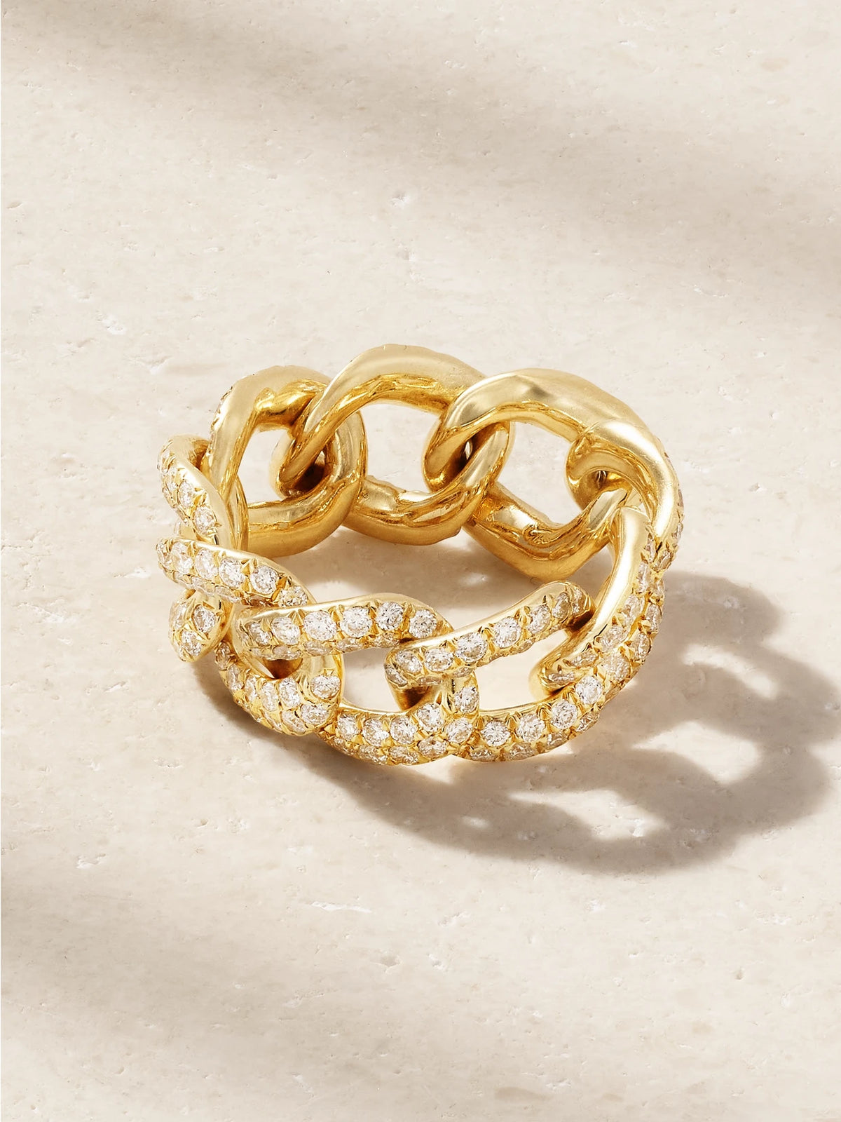 Essential Link 18-karat Gold Diamond Ring