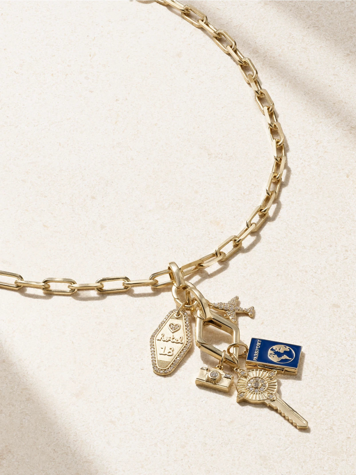 14-karat Gold, Enamel And Diamond Necklace