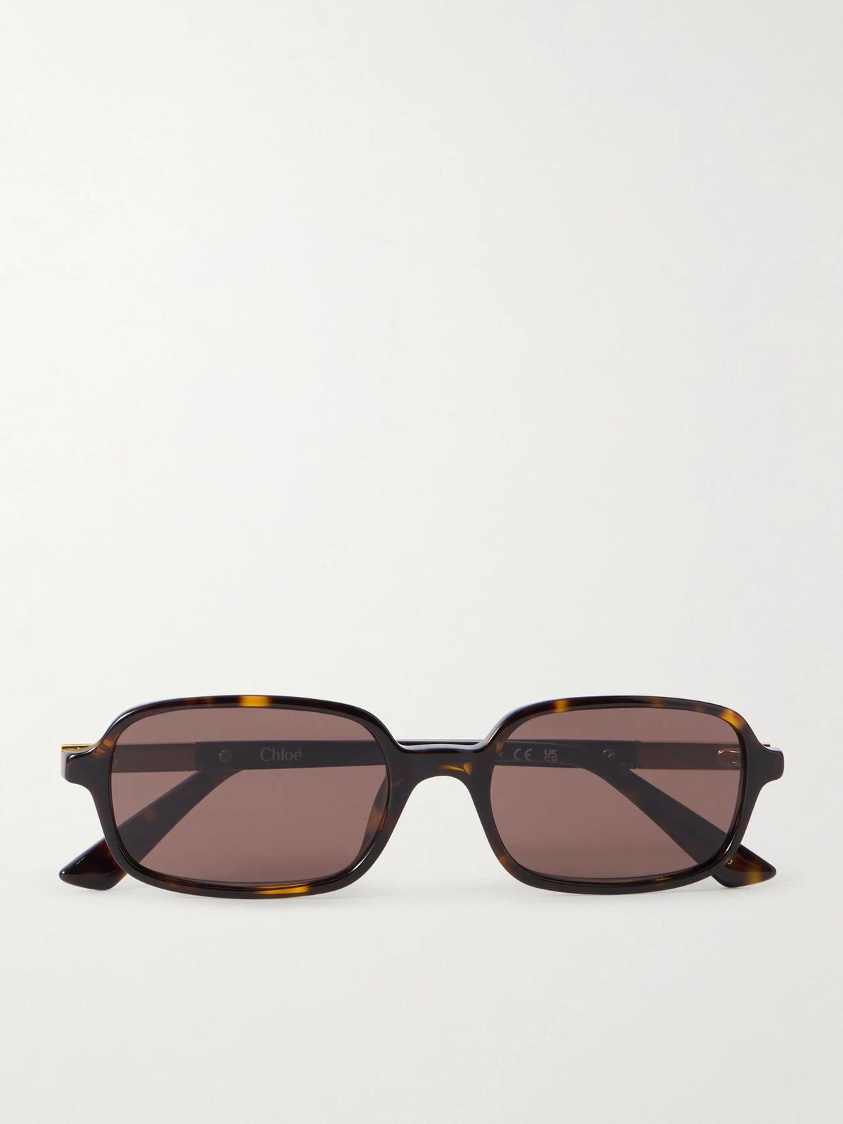 Judy Rectangle-frame Tortoiseshell Acetate Sunglasses