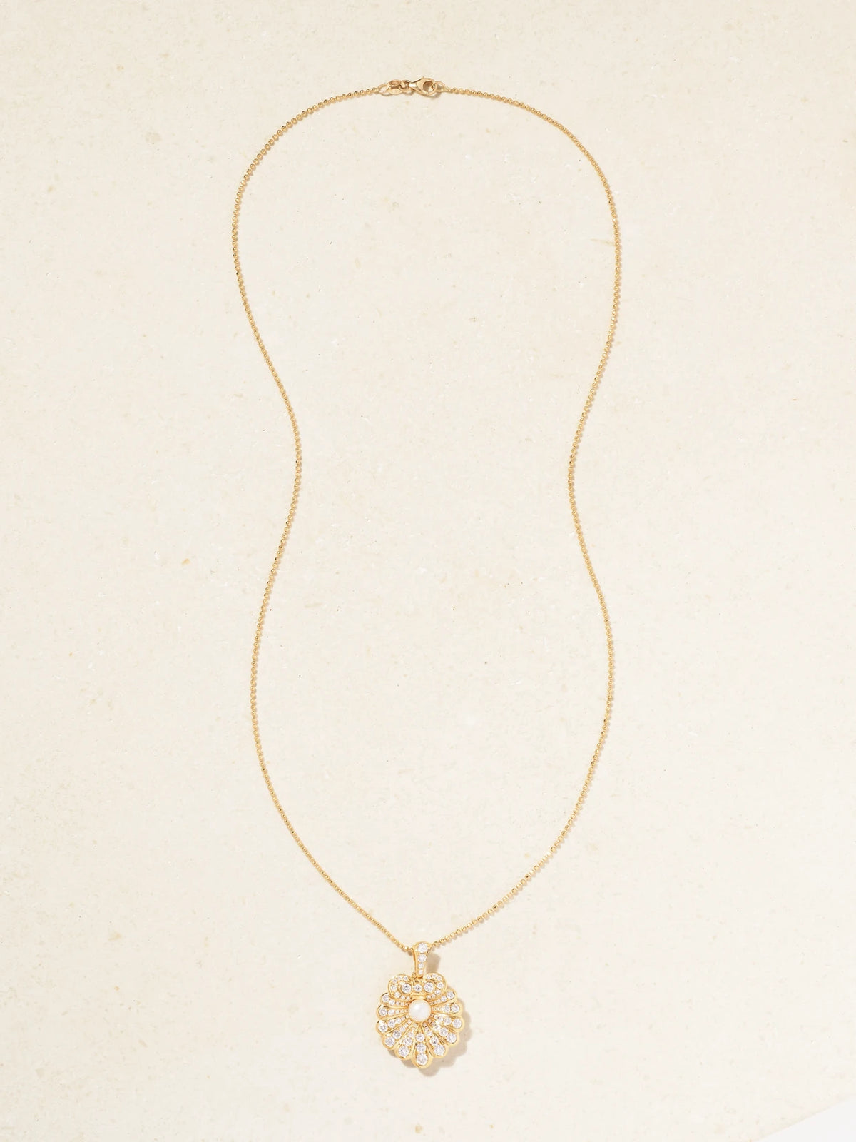 18-karat Gold, Diamond And Pearl Necklace