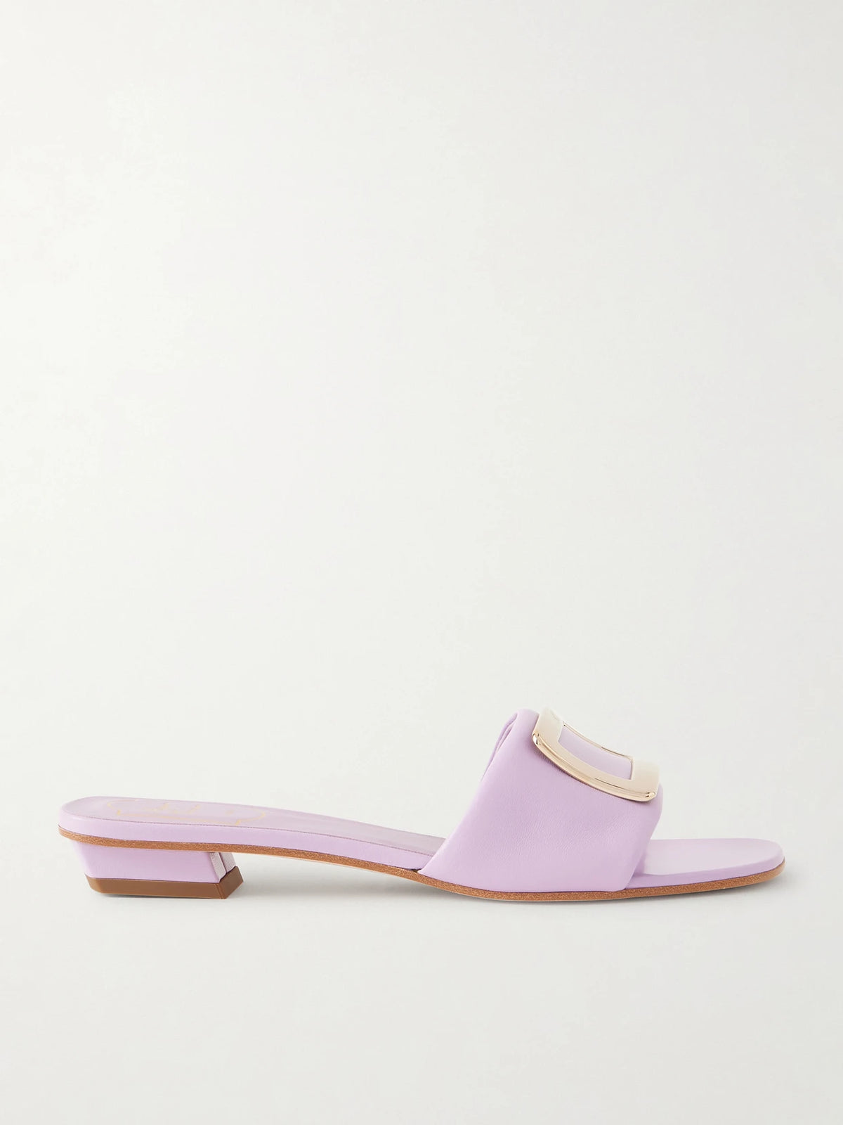 20 Buckled Padded-leather Mules