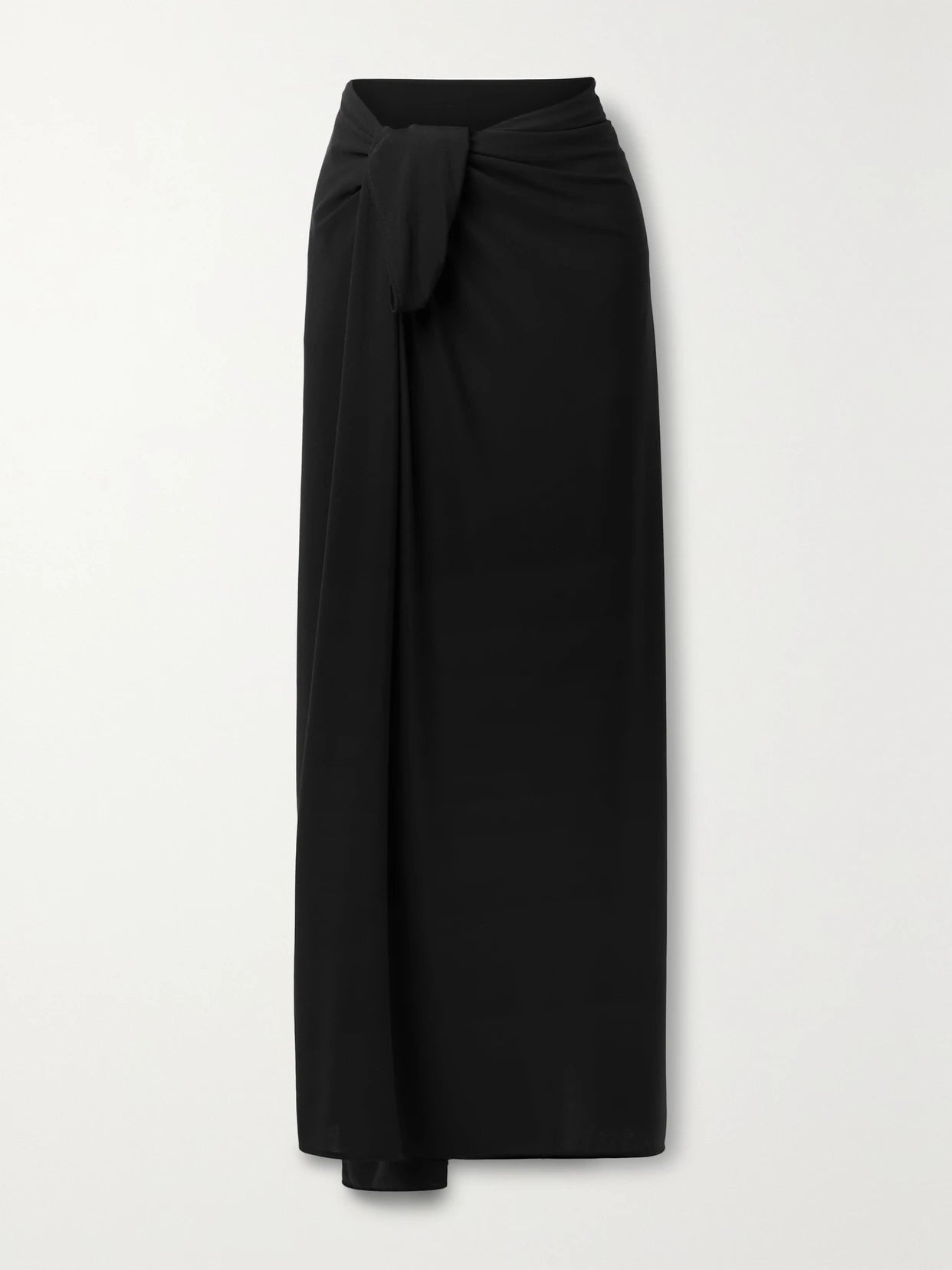 Image of Swimwear. Product name - Ernie Stretch-jersey Pareo in Black colour by brand - Norma Kamali
